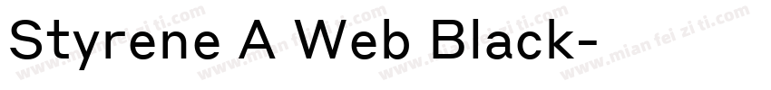 Styrene A Web Black字体转换